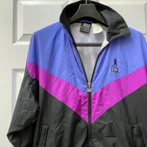 Vintage Frank Shorter Sport Running Jacket Women's Medium 90's Windbreaker